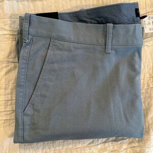 NWT Mens J.Crew blue long cotton pants 38 x 32